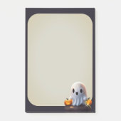 Baby Ghost Creepy Schattige Halloween karakter Post-it® Notes (Voorkant)