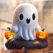 Baby Ghost Creepy Schattige Halloween karakter Raamsticker (Vel 2)