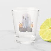 Baby Ghost Creepy Schattige Halloween karakter Shot Glas (Achterkant)