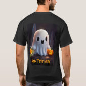 Baby Ghost Creepy Schattige Halloween karakter T-shirt (Achterkant)