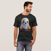 Baby Ghost Creepy Schattige Halloween karakter T-shirt (Voorkant volledig)