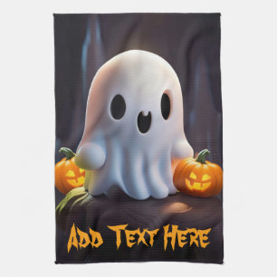 Baby Ghost Creepy Schattige Halloween karakter Theedoek