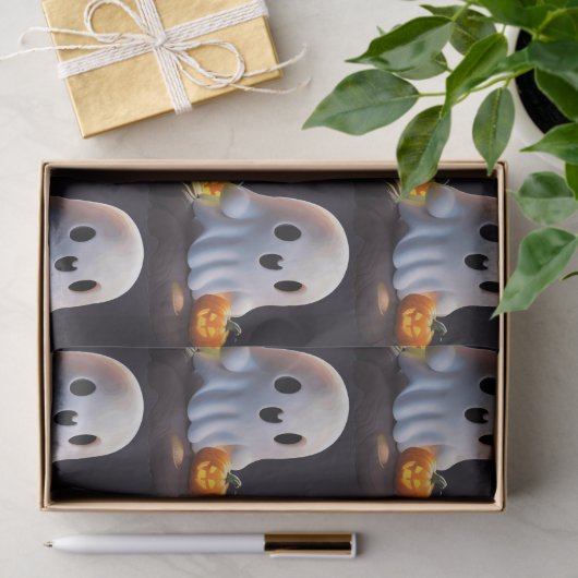 Baby Ghost Creepy Schattige Halloween karakter Tissuepapier (Geschenk)
