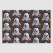 Baby Ghost Creepy Schattige Halloween karakter Tissuepapier (Voorkant)