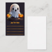 Baby Ghost Creepy Schattige Halloween karakter Visitekaartje (Voorkant / Achterkant)
