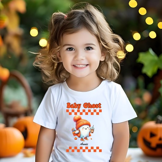 Baby Ghost Gepersonaliseerde Naam Halloween Gift D
