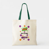 Baby Ghost Halloween trick or treat tas met naam (Achterkant)