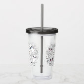 Baby Ghosts Spooky Schattigee Halloween Mood Acryl Drinkbeker (Rechts)