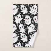 Baby Ghosts Spooky Schattigee Halloween Mood Bad Handdoek (Handdoek)