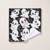 Baby Ghosts Spooky Schattigee Halloween Mood Bad Handdoek (Wasdoekje)