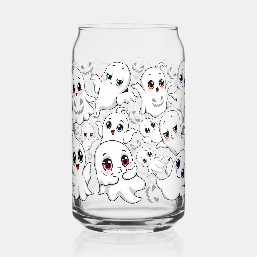 Baby Ghosts Spooky Schattigee Halloween Mood Blikvorm Glas (Voorkant)