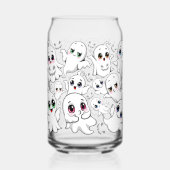 Baby Ghosts Spooky Schattigee Halloween Mood Blikvorm Glas (Achterkant)