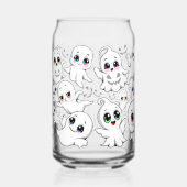 Baby Ghosts Spooky Schattigee Halloween Mood Blikvorm Glas (Links)