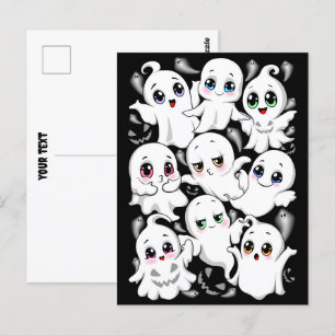 Baby Ghosts Spooky Schattigee Halloween Mood Briefkaart
