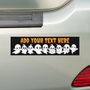 Baby Ghosts Spooky Schattigee Halloween Mood Bumpersticker
