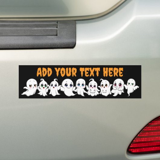 Baby Ghosts Spooky Schattigee Halloween Mood Bumpersticker (Op auto)