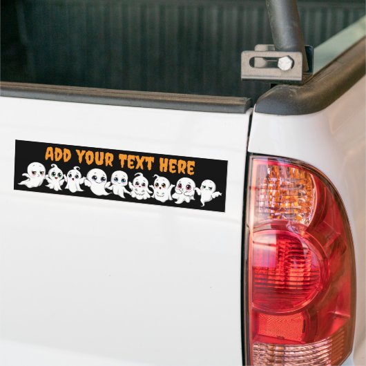 Baby Ghosts Spooky Schattigee Halloween Mood Bumpersticker (Op Truck)