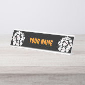 Baby Ghosts Spooky Schattigee Halloween Mood Bureau Naambordje (Voorkant)