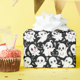 Baby Ghosts Spooky Schattigee Halloween Mood Cadeaupapier