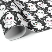Baby Ghosts Spooky Schattigee Halloween Mood Cadeaupapier (Rol Hoek)