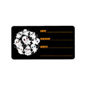 Baby Ghosts Spooky Schattigee Halloween Mood Etiket (Voorkant)