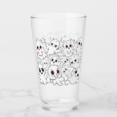 Baby Ghosts Spooky Schattigee Halloween Mood Glas (Voorkant)