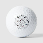 Baby Ghosts Spooky Schattigee Halloween Mood Golfballen (Voorkant)