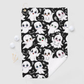 Baby Ghosts Spooky Schattigee Halloween Mood Golfhanddoek (Insitu)