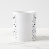 Baby Ghosts Spooky Schattigee Halloween Mood Grote Koffiekop (Voorkant)