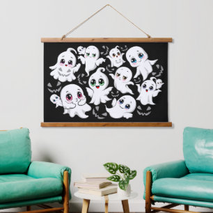 Baby Ghosts Spooky Schattigee Halloween Mood Hangend Wandkleed