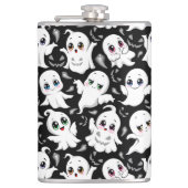 Baby Ghosts Spooky Schattigee Halloween Mood Heupfles (Voorkant)