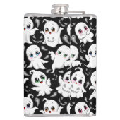 Baby Ghosts Spooky Schattigee Halloween Mood Heupfles (Achterkant)