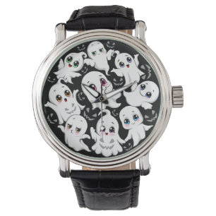 Baby Ghosts Spooky Schattigee Halloween Mood Horloge