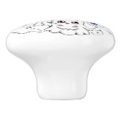 Baby Ghosts Spooky Schattigee Halloween Mood Keramische Knop (Zijkant)