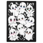 Baby Ghosts Spooky Schattigee Halloween Mood Klembord (Achterkant)