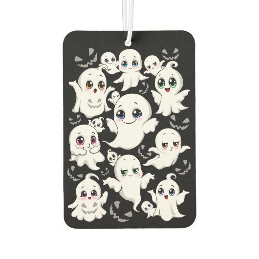 Baby Ghosts Spooky Schattigee Halloween Mood Luchtverfrisser (Achterkant)