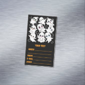 Baby Ghosts Spooky Schattigee Halloween Mood Magnetisch Visitekaartje (Voorbeeld)
