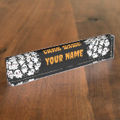 Baby Ghosts Spooky Schattigee Halloween Mood Naambordje (Zijkant)