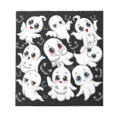 Baby Ghosts Spooky Schattigee Halloween Mood Notitieblok (Voorkant)