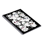 Baby Ghosts Spooky Schattigee Halloween Mood Notitieboek (Rechterzijde)