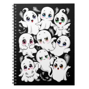 Baby Ghosts Spooky Schattigee Halloween Mood Notitieboek