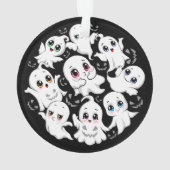 Baby Ghosts Spooky Schattigee Halloween Mood Ornament (achterkant)