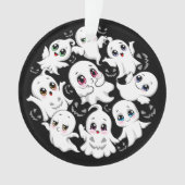 Baby Ghosts Spooky Schattigee Halloween Mood Ornament (voorkant)
