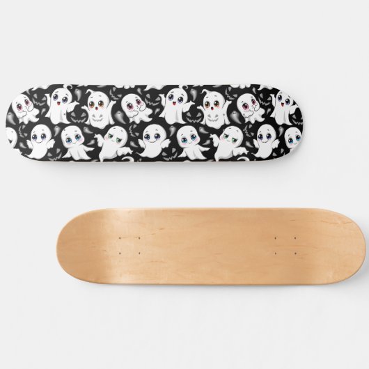 Baby Ghosts Spooky Schattigee Halloween Mood Persoonlijk Skateboard (Horizontaal)