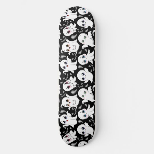 Baby Ghosts Spooky Schattigee Halloween Mood Persoonlijk Skateboard (Voorkant)