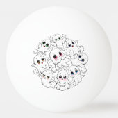 Baby Ghosts Spooky Schattigee Halloween Mood Pingpongbal (Voorkant)