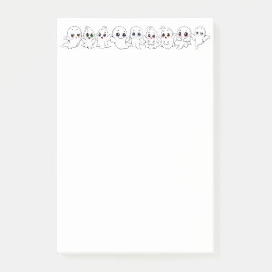 Baby Ghosts Spooky Schattigee Halloween Mood Post-it® Notes (Voorkant)