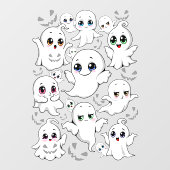 Baby Ghosts Spooky Schattigee Halloween Mood Raamsticker (Vel)
