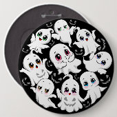 Baby Ghosts Spooky Schattigee Halloween Mood Ronde Button 6,0 Cm (Voorkant /achterkant)