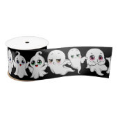 Baby Ghosts Spooky Schattigee Halloween Mood Satijnen Lint (Spoel)